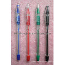 Stylo de Gel en plastique avec corps Transparent (LT-383)